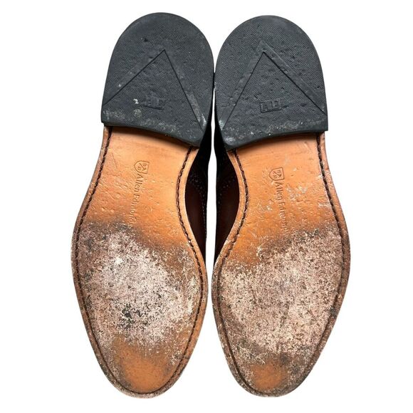 Allen Edmonds Mens Oxfords Madison Park Brown Leather Brogue‎ Wingtip Size 9D - Picture 7 of 7
